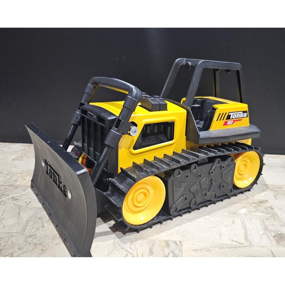 Tonka 952 Yellow Die Cast Metal Bulldozer Toy Truck Front‎ Loader